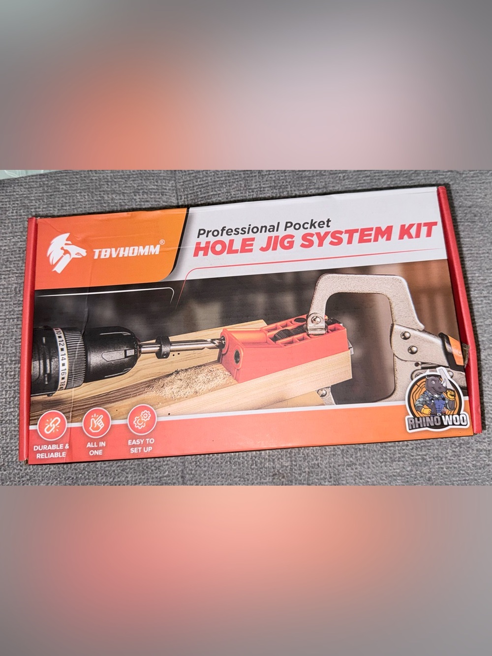 Professional Pocket Hole Jig System - Red